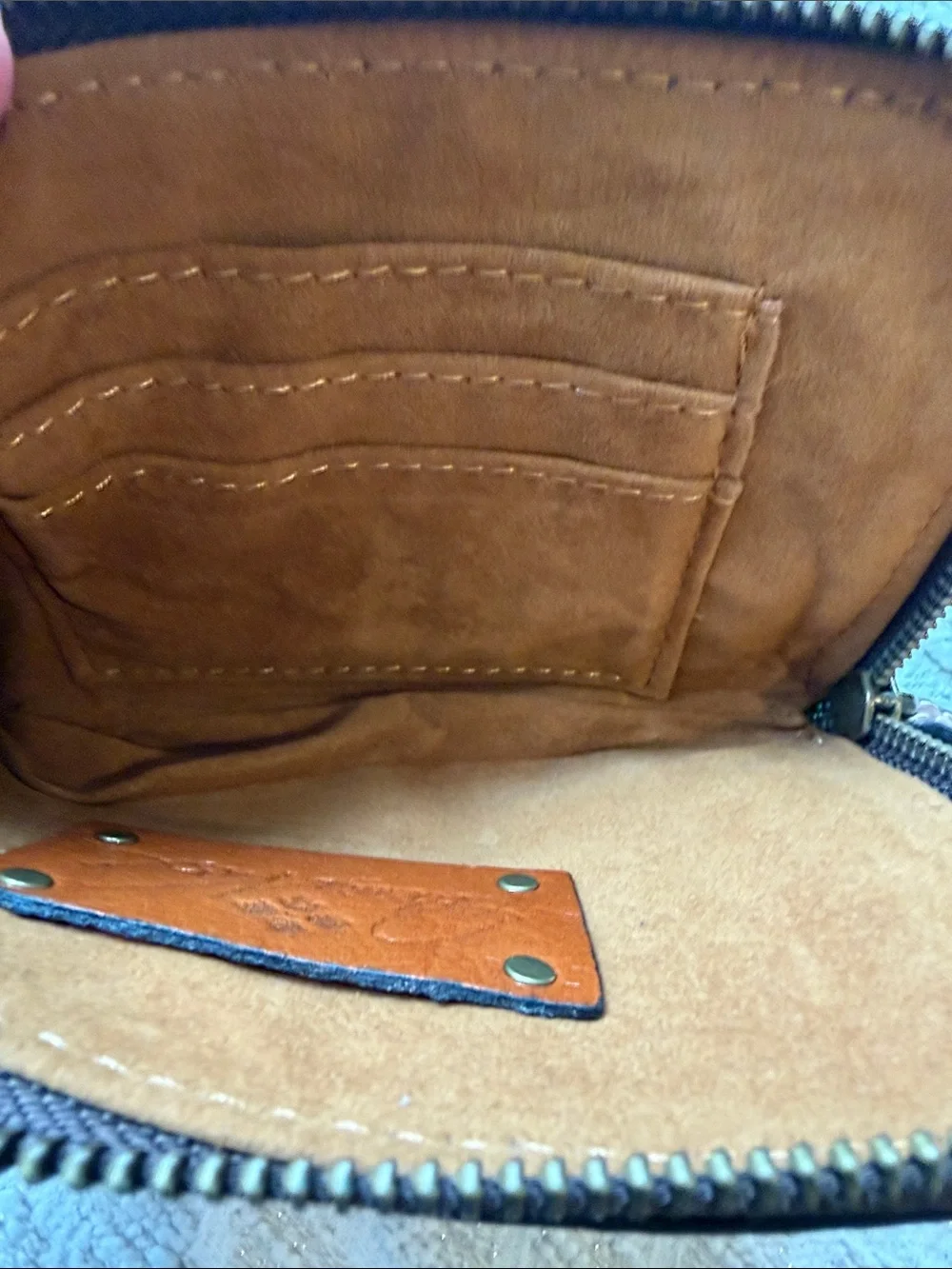 Patrica Nash EUC  Brown Leather Wristlet